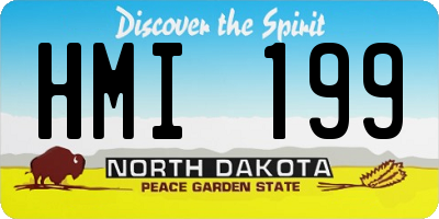 ND license plate HMI199