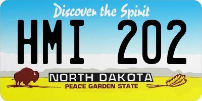 ND license plate HMI202