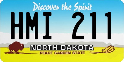 ND license plate HMI211