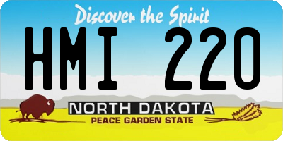 ND license plate HMI220