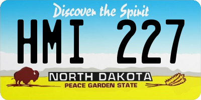 ND license plate HMI227