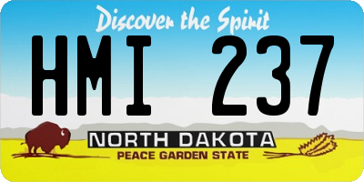 ND license plate HMI237