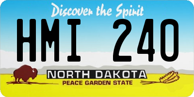 ND license plate HMI240