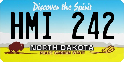 ND license plate HMI242