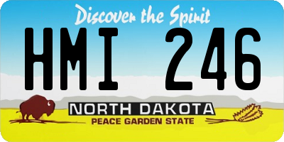 ND license plate HMI246