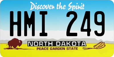 ND license plate HMI249