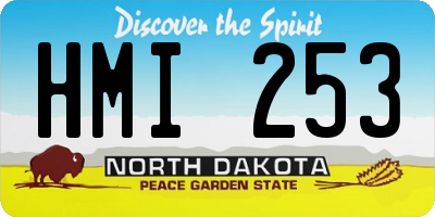 ND license plate HMI253