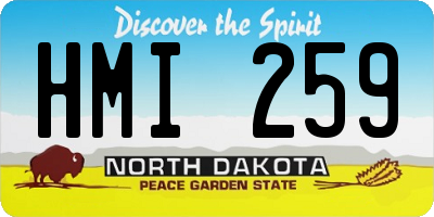 ND license plate HMI259