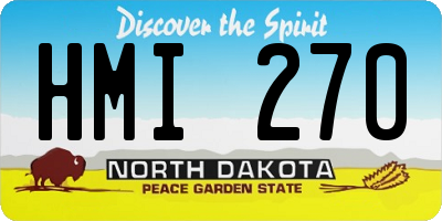ND license plate HMI270