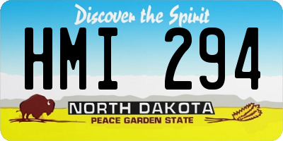 ND license plate HMI294