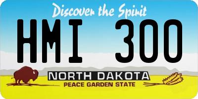 ND license plate HMI300
