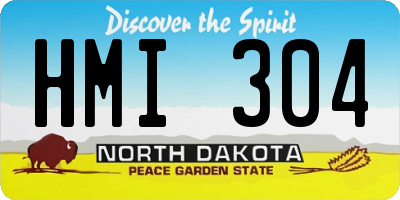 ND license plate HMI304