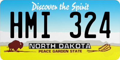 ND license plate HMI324