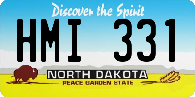 ND license plate HMI331