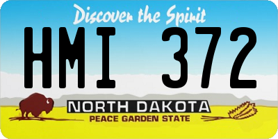 ND license plate HMI372