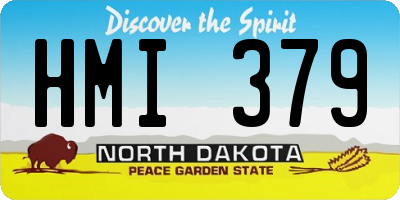ND license plate HMI379