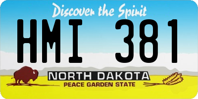 ND license plate HMI381