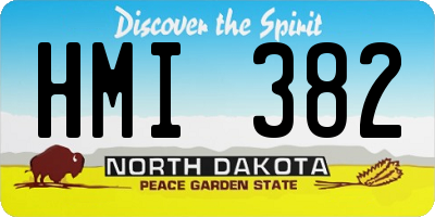 ND license plate HMI382