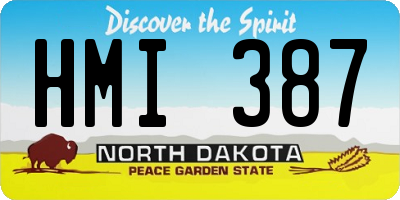 ND license plate HMI387