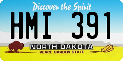 ND license plate HMI391