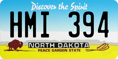 ND license plate HMI394