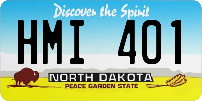 ND license plate HMI401