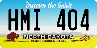 ND license plate HMI404