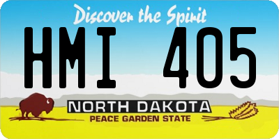 ND license plate HMI405