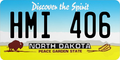 ND license plate HMI406