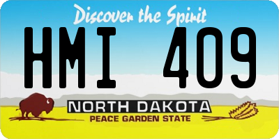 ND license plate HMI409