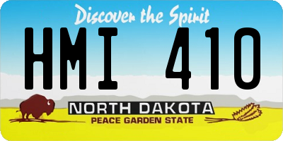 ND license plate HMI410