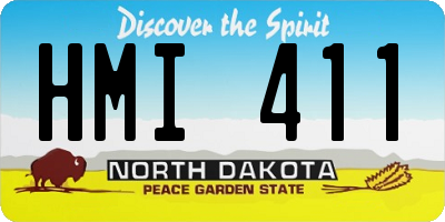 ND license plate HMI411