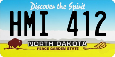 ND license plate HMI412