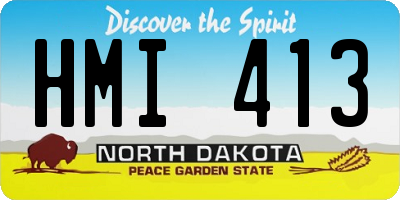 ND license plate HMI413