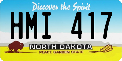 ND license plate HMI417