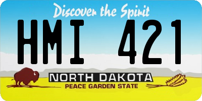 ND license plate HMI421