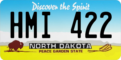 ND license plate HMI422