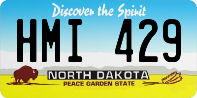 ND license plate HMI429