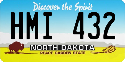 ND license plate HMI432