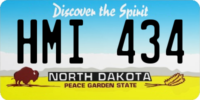 ND license plate HMI434