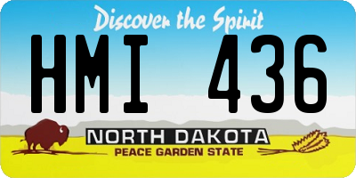 ND license plate HMI436