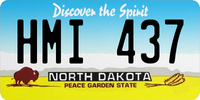 ND license plate HMI437