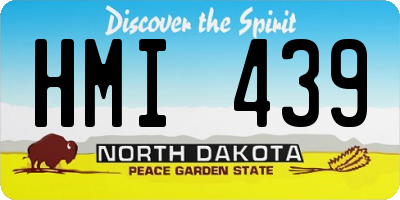 ND license plate HMI439