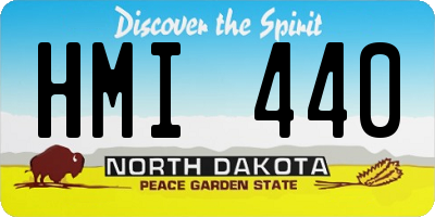 ND license plate HMI440