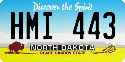 ND license plate HMI443