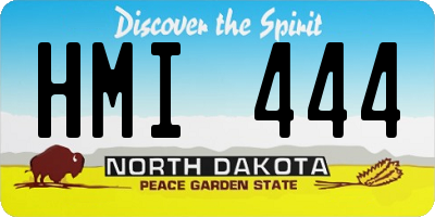 ND license plate HMI444