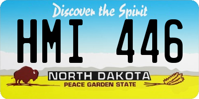 ND license plate HMI446