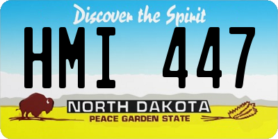 ND license plate HMI447