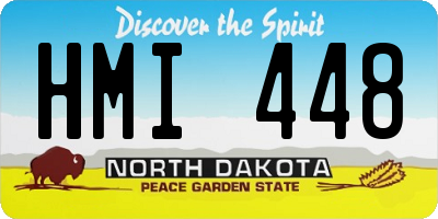 ND license plate HMI448