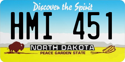 ND license plate HMI451